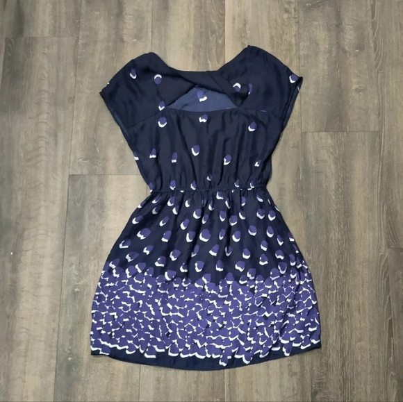 Urban Outfitters Cooperative Navy Printed Dress - Picture 3 of 5
